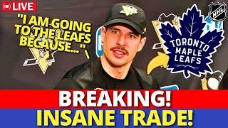 URGENT! SIDNEY CROSBY SIGNING WITH THE LEAFS IN A CRAZY TRADE? WATCH NOW! TORONTO MAPLE LEAFS NEWS