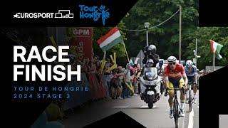 VICTORY! ‍ | Tour Of Hungary Stage 3 Race Finish | Eurosport Cycling