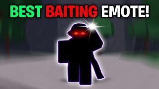 THIS EMOTE IS THE BEST EMOTE TO BAIT PLAYERS!  | The Strongest Battlegrounds ROBLOX