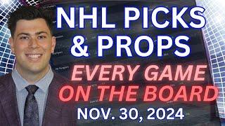 NHL Picks and Predictions Today | Every Game on the Board with Andrew McInnis | 11/30/24