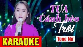 KARAOKE Tựa Cánh Bèo Trôi Tone Nữ - Beat Chuẩn Hồ Phương Liên Dễ Hát | Võ Hoàng Karaoke