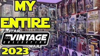 MY ENTIRE STAR WARS VINTAGE COLLECTION 3.75 Display 2023