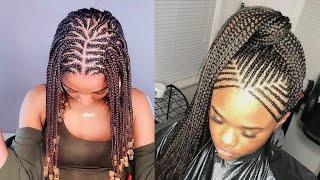 Best Braiding Hairstyles Ideas | Ghana Weaving Hair Styles Pictures | Julia Beauty and Styles