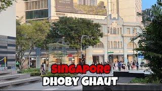 Exploring Dhoby Ghaut and Bras Basah civic district of Singapore {4K}