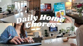 DO MY HOUSE WORK WITH ME | Chores, Clean Up, Undecorating | Amazon Haul