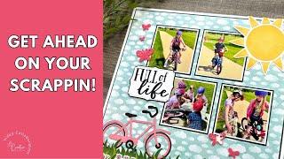 Scrapbook Faster With a Sketch | 12x12 Scrapbooking Idea