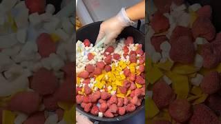 Homemade Nougat Candy with marshmallows and fruit || Easy nougat recipe #shortvideo #shorts #yummy