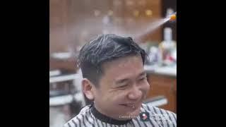 Potong rambut apa siram tanaman? sampai basah kuyup