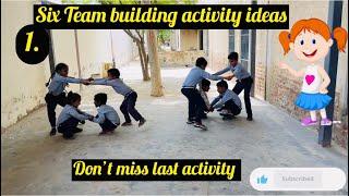 Six Team building activities | outdoor games | government primary schools | #fun #masti #games