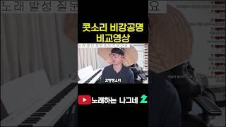 콧소리 비강공명 비교영상