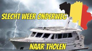 HEAVY RAIN AND THUNDERSTORMS ON THE ROAD ( Dordt-Tholen EP 324 ( Yacht vlog)