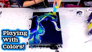 # 664 - Some Big Announcements And Some Colors Inspired By A Student! - Acrylic Pouring