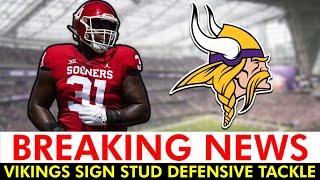 Vikings SIGN STUD Defensive Tackle + ESPN Chimes In On J.J. McCarthy vs. Sam Darnold QB Battle