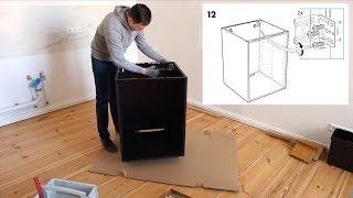 Ikea METOD Unterschrank Aufbau für Einbauofen/Spüle - Küche Korpus selbst aufbauen