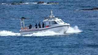 Islay Sea Adventures Boat off Dunyvaig Castle & Lagavulin Distillery Isle of Islay Scotland UK