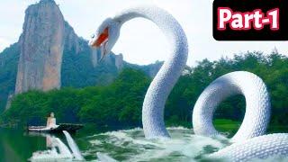 বিশাল বড় সাদা সাপ যখন গডিসকে ধোকা দেয়।।Part-1।।Legend of snake movie bangla explained।।#movie