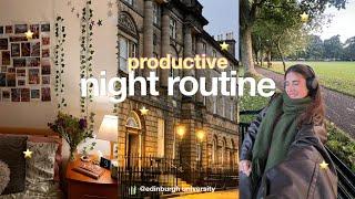 UNIVERSITY NIGHT ROUTINE *productive but realistic*