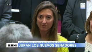 SENADORA  ELECTA  POR LA PROV DE  SAN LUIS MARÍA EUGENIA CATALFAMO  29-11-17