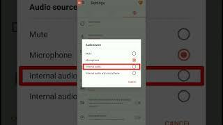 Az Screen Recorder Audio Source || Microphone, internal audio, External voice recorder #shorts