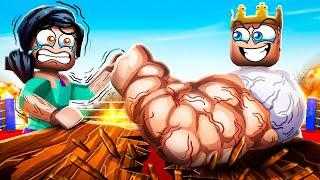 Roblox Arm Wrestle Rematch But I Am SUPER STRONG