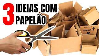 DIY - 3 Ideias Incríveis para Reciclar Papelão