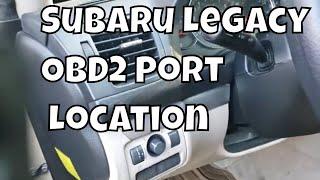 Subaru OBD2 Port location