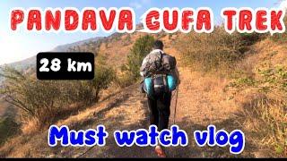 Pandava Gufa Trek 28 km | Camping alone in a jungle | 2025 Best Trekking Vlog |