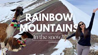 Is Vinicunca, the Rainbow Mountains of Peru, worth it in the snow? 17,000 feet altitude is crazy!