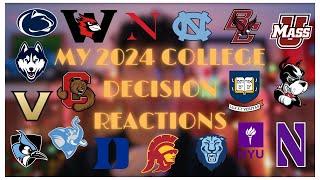 My 2024 College Decision Reactions [i do not scream] 19 schools, Ivys + T20s