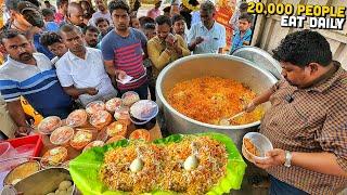 150/- Rs Only  GUNDU Bhai HYDERABADI Dum Biryani Indian Street Food  Daily 500 Kg Chicken Biryani