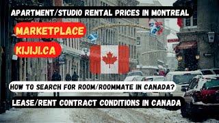 Rent apartment in Canada  monthly rent in Canada  Roommate in Montreal