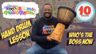 How to Play Djembe Hand Drum for Preschool & Kindergarten with Mister Boom Boom Music Class for Kids