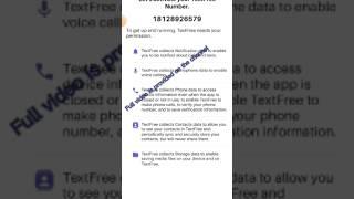 Text free error A101 problem solution | new method unlimited WhatsApp Talegram create #textfree