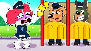 I Can't Find A Public Toilet - Very Happy Story | Sheriff Labrador Police Animation