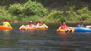 Hot weather brings needed boost to Farmington River Tubing