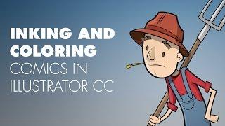 Quickly Inking and Coloring comics in Illustrator CC