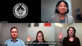 Mastering Your Witness:  A Guide to Questioning Your Witness in a Virtual Hearing (Vietnamese)