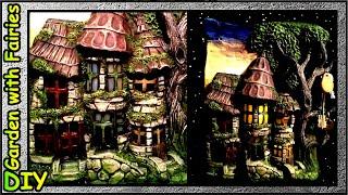 Ключница-панно Старый Город.  3D картина своими руками.