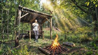 Das größte VERSTECKTE UNTERIRDISCHE HAUS: Lager für Brennholz, Steinpilze. TEIL 22