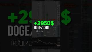 ПРОБОЙ DOGE +2950$ | СКАЛЬПИНГ | BINANCE | ТРЕЙДИНГ #скальпинг #trading #binance