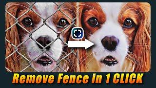 How to Remove Fence in One Click [Without Photoshop]