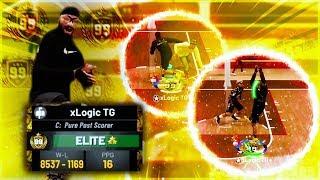 I TOOK MY 99 OVERALL POST SCORER TO THE 1v1 COURT IN STAGE!! BEST CENTER BUILD NBA 2K19!