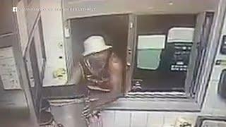 Drive-thru tantrum: Man, upset over order, hurls objects through window