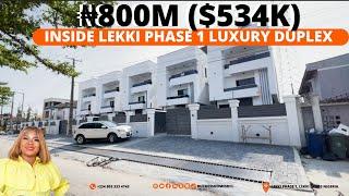 Inside Lekki Phase 1 Luxurious 5 Bedroom Duplex, Single House For Sale In Lekki Lagos #realestate