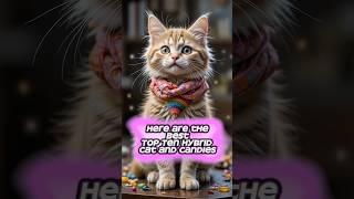 Top 10 Hybrid Cats plus Candies AI Animations #aianimation #youtubeshorts