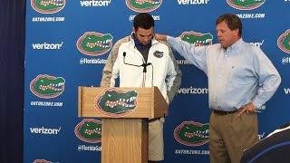 Gators QB Will Grier tears up discussing his suspension