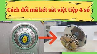 Cách đổi mã két sắt việt tiệp 4 số