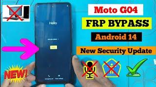 Moto G04 Frp Bypass New security  || Android 14 || Google Play Services Not Showing
