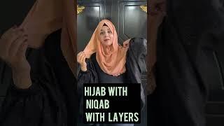 Hijab with niqab || hijab tutorial #hijab #viral #iqra #niqab #hijab #fashion