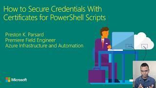 Secure Credentials Using Self-Signed Certificates with PowerShell